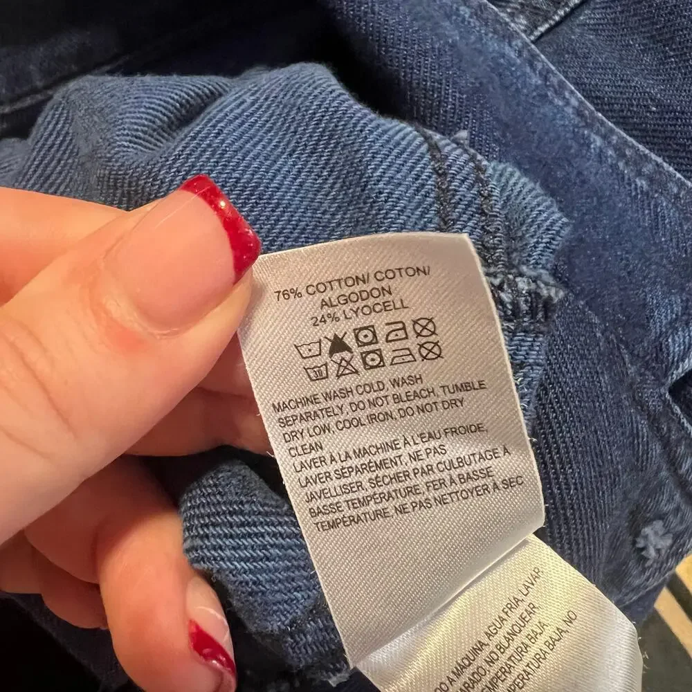 Lucky Brand Dark Blue Denim Short Jumpsuit - Picture 8 of 8